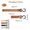 Pack of 20 Hooks for Clothes Rail, S Hooks with