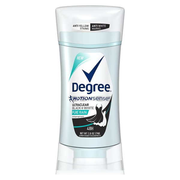 Degree Women UltraClear Antiperspirant Deodorant Black+White Pure Rain 2.6 oz