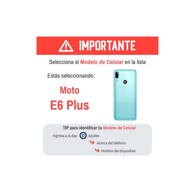 INSTACASE Funda Compatible con Moto E6 Plus Transparente, Protector Uso