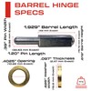 4” Inch Weldable Bullet Hinge – Heavy Duty Barrel Hinges