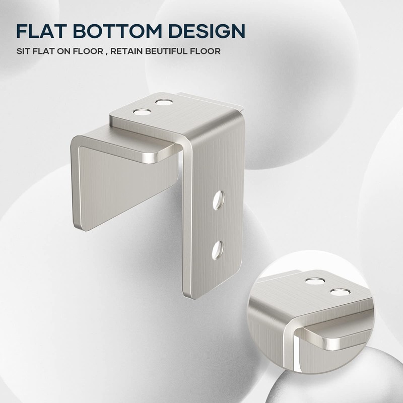 EaseLife Sliding Barn Door Bottom Floor Guide,U Shape,Flexible Adjustable Fit