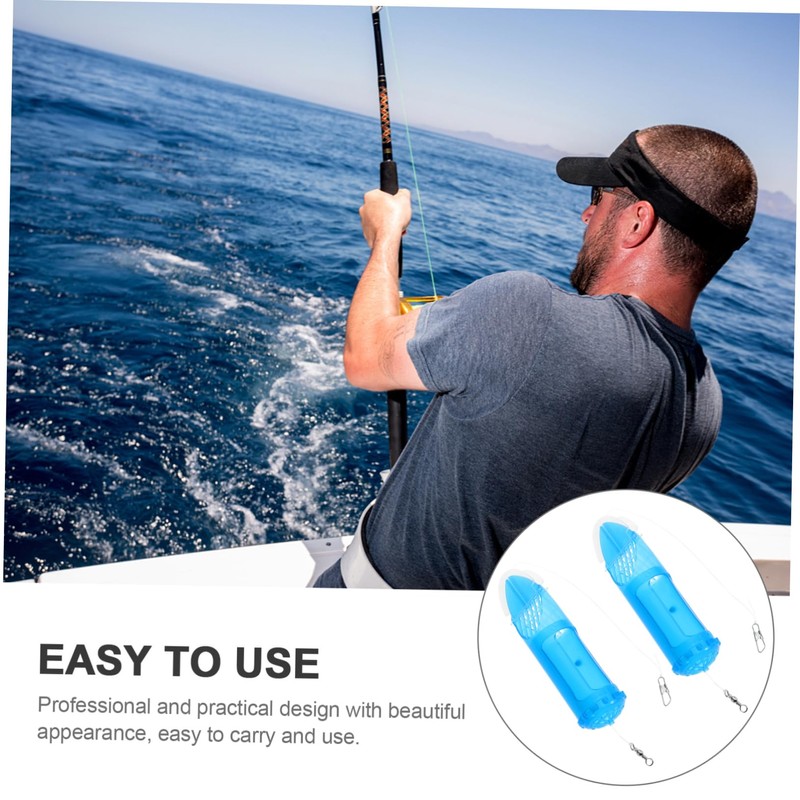 BESPORTBLE 2pcs Fishing Bait Trap Cage Removable Fishing Lure Holder