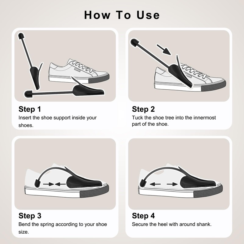 Shoe Trees for Men Women, Adjustable Shoe Trees for Sneakers,