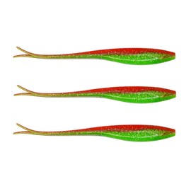 FOLANDO 3pcs Fishing Lures Soft Tail Fishing Lure, big Soft Fishing Lures Plastic Baits Kit for Fishing Trout Redfish Saltwater 17cm/15.5g LYRT-175