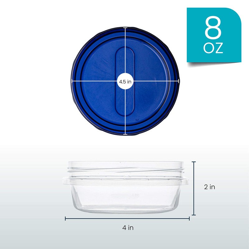PLASTICPRO [8 onzas] Paquete de 8 recipientes de delicatessen con
