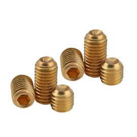 BOZONLI Grub Screw Allen Screws Brass Cup Point Allen Screws M4 x 12 mm Pack of 20