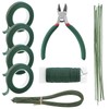 Floroom Floral Tape and Wire Kit with Cutter, 26 &