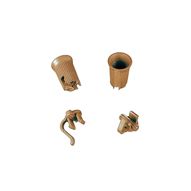 Novelty Lights 50 Pack C7 Replacement Sockets, Brown, SPT-1