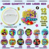 XunYee 120 Pcs 80s Party Favors Bulk 80's Buttons Pins