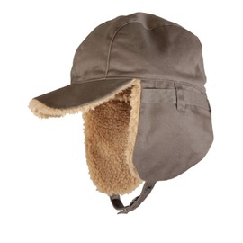 Wagma Products Flight Cap, Pilot Cap, Bomber Hat, One Size Fits Most, beige