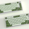 YMKPVR KBDiy Matcha KOA Profile Keycaps 60 75 100 Percent,Dye-Sublimation