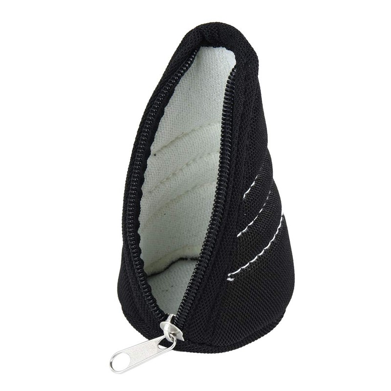 sourcing map Black Zipper Closure Gear Shift Knob Cover for