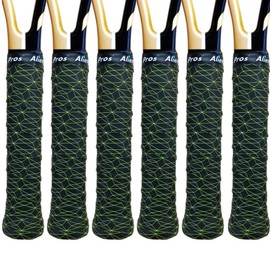 Alien Pros Tennis Racket Grip Tape (6 Grips) - Tack Moisture Feel Tennis Grip - Tennis Overgrip Tape, Tennis Racquet - Wrap Around Your Racket for High Performance (6 Grips)