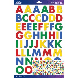 Sticko Alphabet Primary Futura Bold Stickers, Large