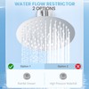 KINLIV 8 Inch Round Rain Shower Head Chrome, All Metal