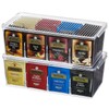 Lifewit Tea Bag Organizer with lids, Plastic Teabag Box with