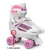 Roces QUADDY Girl Skateboard, Bimba, Blanco/Rosa, 30-33