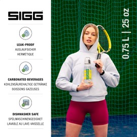 SIGG - Tritan Renew Clear Water Bottle - Total Clear ONE MyPlanet - With Fruit Strainer - BPA-Free - 25 Oz