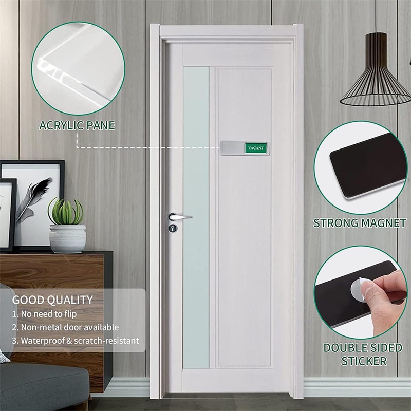 Privacy Sign 2pcs, Vacant Occupied Door Sign for Home Office