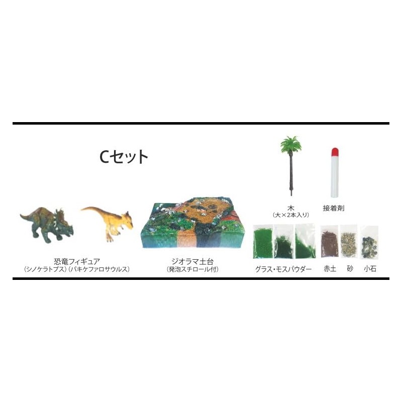 Dinosaur Diorama Kit Jurassic Land C Set