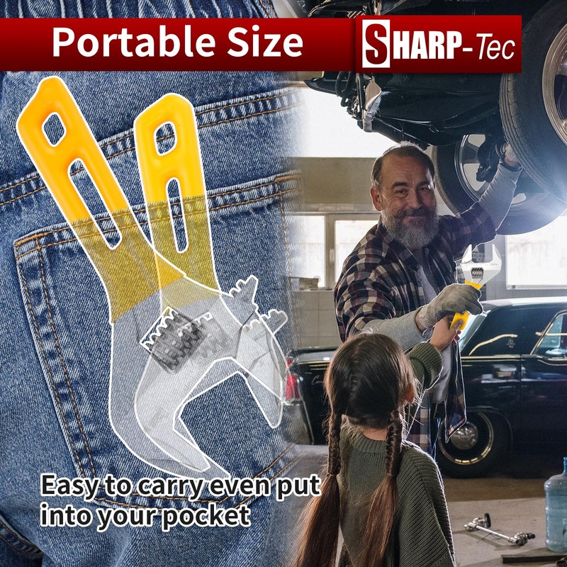 Sharp-tec Adjustable Spanner Set, Wide Jaw Opening Adjustable Wrench, Heavy-Duty
