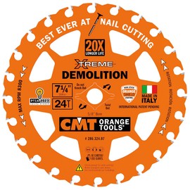 CMT 286.324.07 7-1/4in. 24T Carbide Tipped Xtreme Demolition Blade