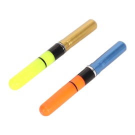 2PCS Fishing Glow Sticks LED Fluorescent Float Rod Tip Light Stick with Battery for Night Fishing Red and Green