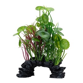 Fluval Aqualife Green Lysimachia Plant Mix, Plastic Aquarium Plant Decoration