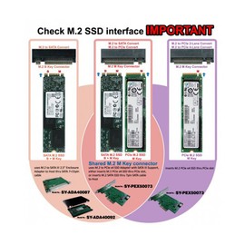 2.5" SATA III to M.2 B-Key SATA SSD 2230 2242 2260 2280 2.5" Adapter Aluminum Enclosure SY-ADA40092