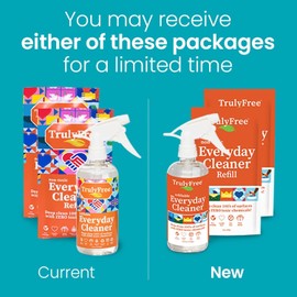 Truly Free Everyday Cleaner - Multipurpose Cleaner Spray, Kitchen Counter Cleaner, Natural Cleaning Products, Multi-Surface Household Solution - Pack of 3