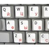 Russian - English New Non-Transparent Keyboard Decals Black OR White