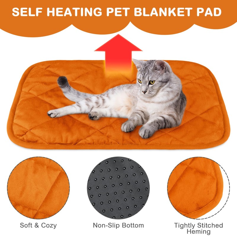 Clysee 4 Pack Self Heating Cat Pad Self Warming Dog