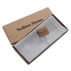 Solino Home Soft Grey Table Runner 132 Inches Long -