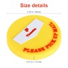 Outgoing Mail Alert Magnet - Yellow Mailbox Flag Sign (2.36"x2.36")
