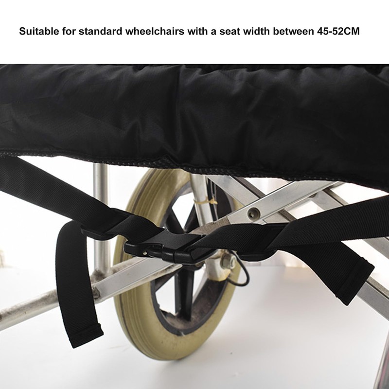 Natudeco Full Wheelchair Cushion Wheelchair Seat Cushion with Straps Adjustable