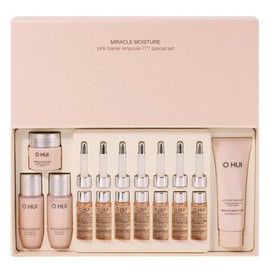 Ohui 오휘 미라클 모이스처 핑크 베리어 앰플 777 스페셜 세트 Ohui Miracle Moisture Pink Barrier Ampoule 777 Special Set