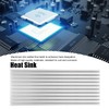 10pcs Aluminium Heatsink, 40 x 8 x 100 mm Radiator