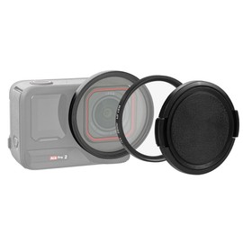FotStdio Insta 360 Ace Pro 2 Kit de filtro de lente, anillo adaptador de filtro de 52 mm, marco de lente de aleación de aluminio, cubierta de protección UV para Insta360 Ace Pro 2 accesorios de cámara
