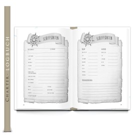 Logbuch-Verlag Charter Log Book 8 Week Diary for Sailing Sailing Boat Gift Birthday