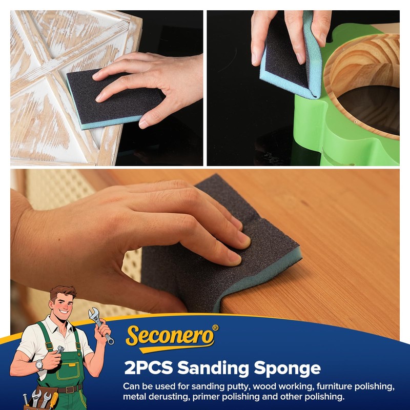 Seconero 143PCS Sanding Discs Kit for Drill, 75mm Sandpaper Hook