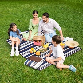 Scuddles - Manta de Picnic de Doble Capa para Exteriores, Resistente al Agua, práctica, para Primavera, Verano, Camping, Ideal para la Playa