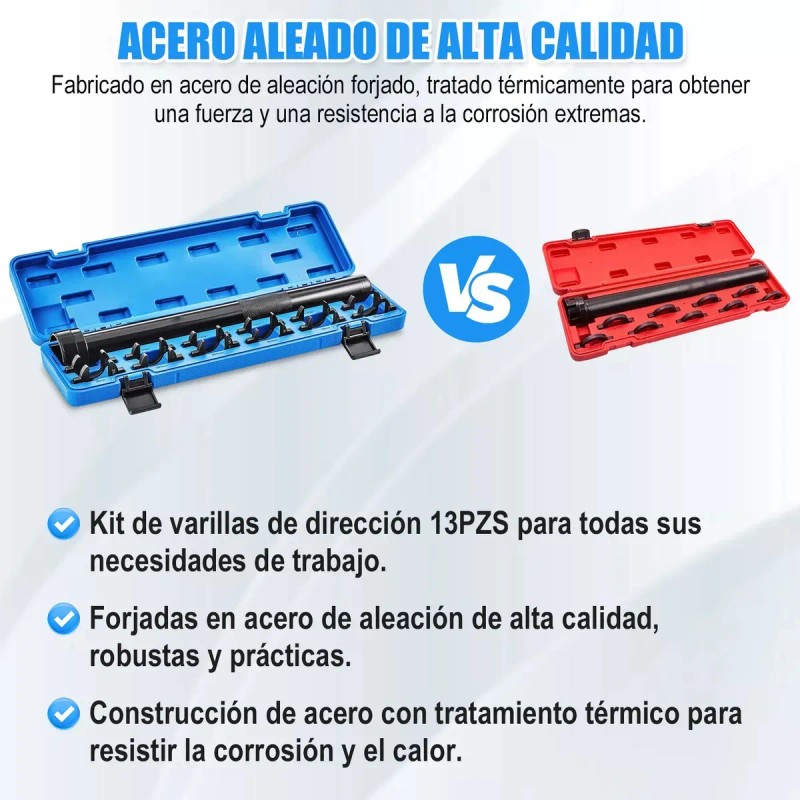 Llave Bieletero Para Bieleta Dirección Tarea Pesada 14 Pzs