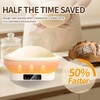 SophRept 11" Silicone Electric Foldable Bread Proofing Basket, Food-Safe Dough