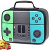 Boys Lunch Box,Kids Gamer Lunch Box for Boys,Insulated Leather Lunch