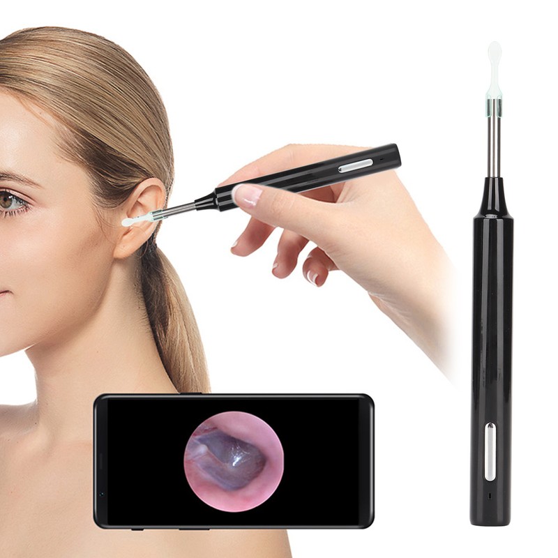 Ear Endoscope Smart Wireless WiFi Visual Earwax Removal with Camera