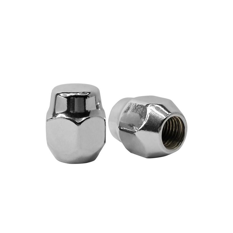 Mysttoo 4PCS M12x1.5 Chrome Wheel Lug Stud Nut Set Compatible
