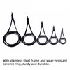 35pcs Fishing Rod Repair Kit Ceramic High Carbon Steel Fishing
