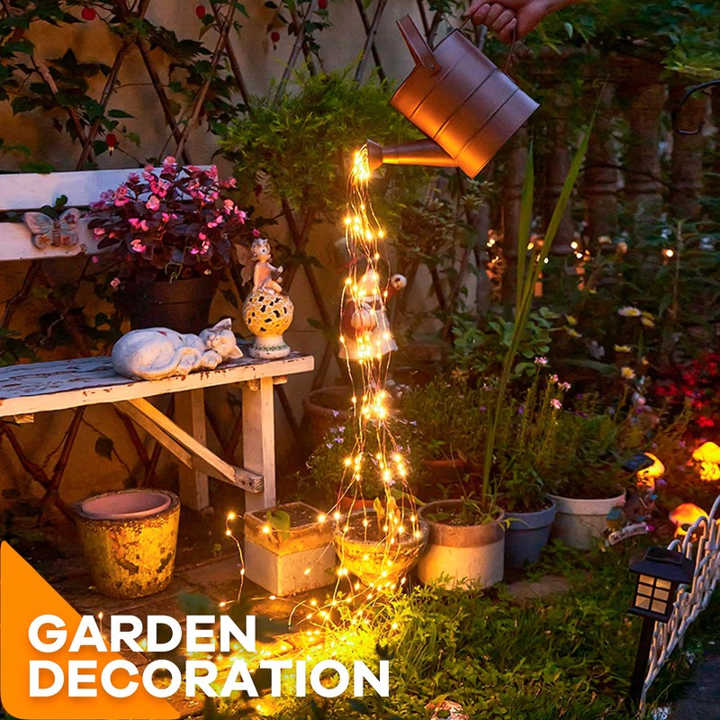 Twinkle Club 10 Strands 200 LED Firefly Bunch Lights, Waterproof,