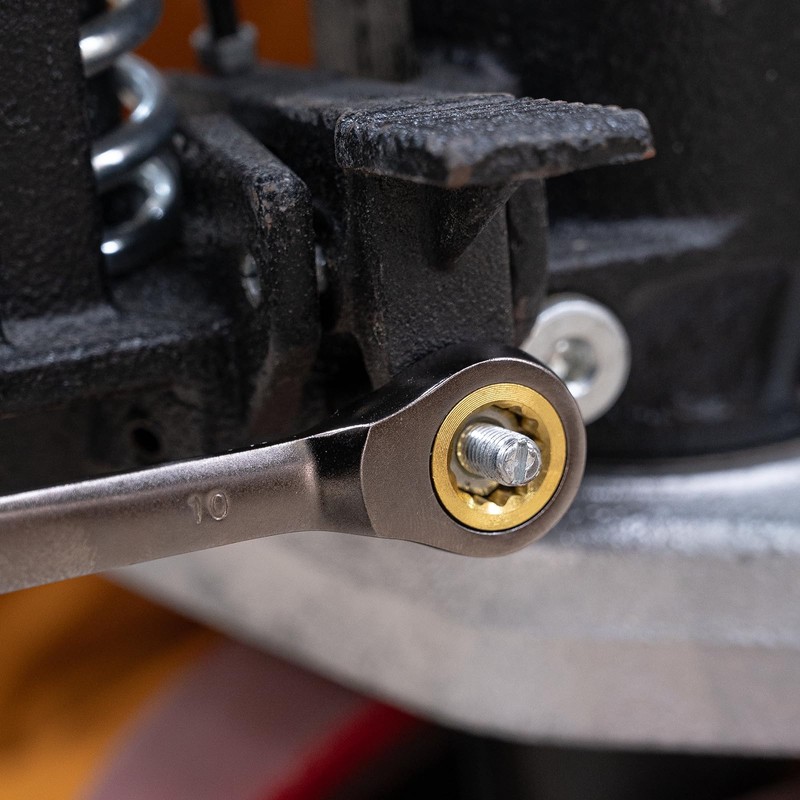 DAKCOS 7mm Ratchet Spanner Fixed Head Ratcheting Combination Wrench, Metric