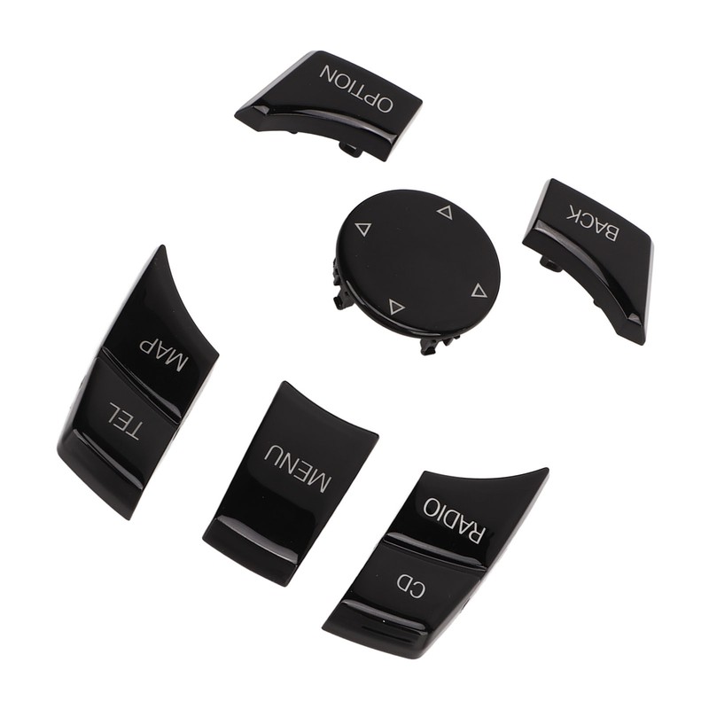 6pcs Multimedia Control Button Multifunction Piano Black Plug and Play